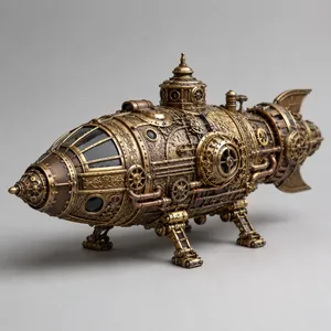 Steampunk Airship Model - Steampunk-Luftschiff-Modell