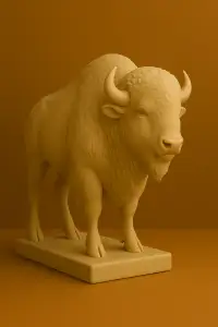 Bison – Powerful Wild Animal Figurine