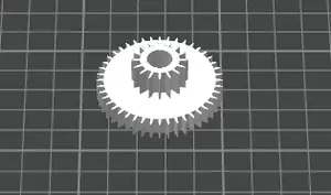 Double gear for HP printer