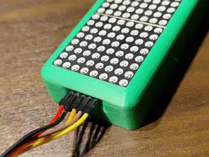 Housing for 2 8x32 LED Matrix Modules for Arduino