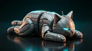 IRONBOX FlexiCat Articulated Mech Cat Figure