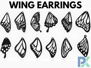 wing earrings