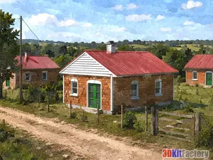 HO Scale Residential House – 3D Printable Model by 3D Kit Factory