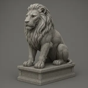 Majestic Lion Statue