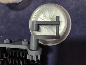 Reduction gearbox elongated and distanced handle