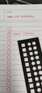 Checkbox stencil for planer TODO