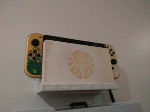 Nintendo Switch OLED Compatible Dock Wall Mount, with Retention and Slotted Holes