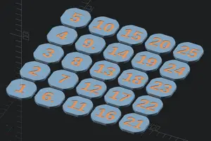 Plates with numbers (OpenSCAD sources)