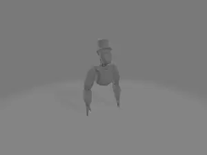 gorilla tag monke with a top hat toy plus sun glasses
