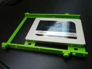 SSD Adapter 3,5" to 2,5" for HP computers v2 (dual ssd / hdd possible)