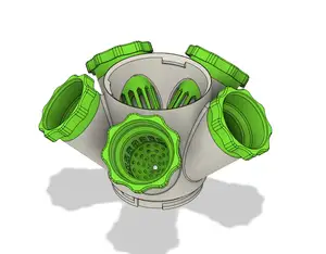 Modular Hydroponic Tower Garden (better 5-way pot and module)
