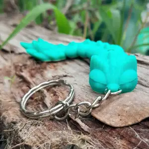 Articulated Baby Dragon Key Chain