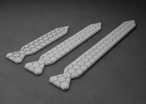 Flexible Hexagonal NASA Chainmail Tie 3 sizes