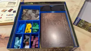 The Adventures of Robin Hood and Friar Tuck in Danger expansion box insert/ organizer
