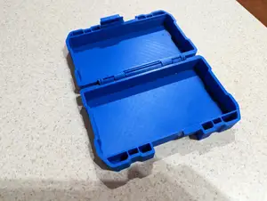 Lock box with sliding latch - single bed print, no additional components needed.