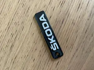 Old Skoda Logo Keychain