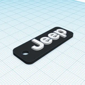 Jeep logo keychain