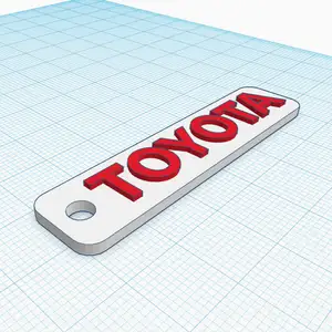 Toyota Logo Keychain