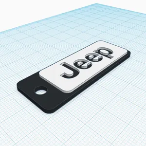 Jeep Logo Keychain