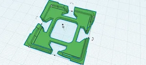 Clickfinity Refined Baseplates for use with Gridfinity (now with STEP files)