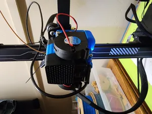 ELEGOO NEPTUNE 3 PRO/PLUS/MAX DUAL 5015 BLOWER FANS SHROUD W/ 8MM NOZZEL CAM CLAMP