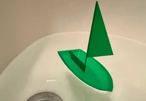 Sail boat bath toy