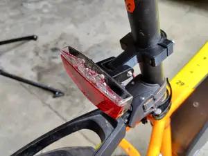 E Bike LED Backlight mount for saddle post 27mm