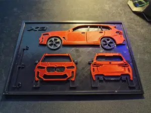 BMW X3 G01 3D printable Blueprint Wallart