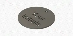 round keychain (editable)