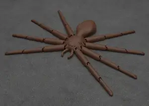 Flexi-Spider articulated print in place