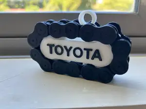 TOYOTA name plate for Motorcycle Roller Chain KeyRing