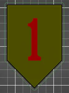 US Army's 1st Infantry Division Patch