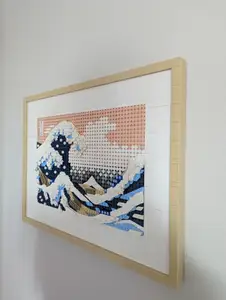 The Great Wave Lego wall mount