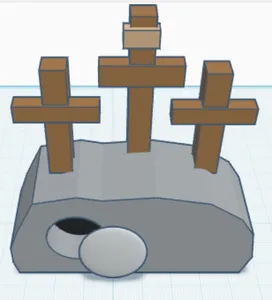 crosses and empty tomb