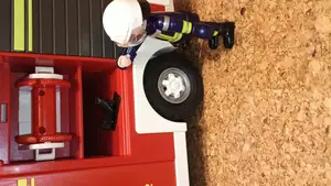Feuerwehr Playmobile Wasserwerfer/ Fire Department Playmobile Water Cannon