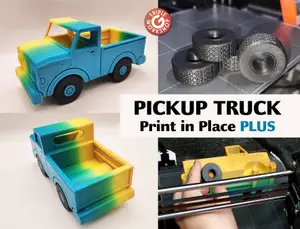 Pickup Truck - Print in Place PLUS (See Video)