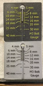M3 Bolt Length Measurement Gauge