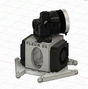 -- DEPRECATED (new version published) -- FLSun Super Racer - Effector housing mount for Orbiter v 2.0