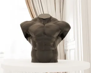 Muscular Man Torso STL File – Classic Sculpted Form 3D Printable Model