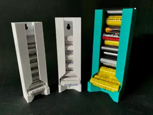 FIFO battery dispensers for AA/AAA/18650 batteries