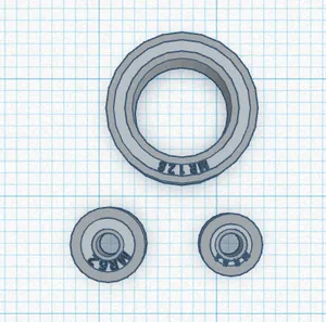 MR128, MR62 and MR52 bearings.