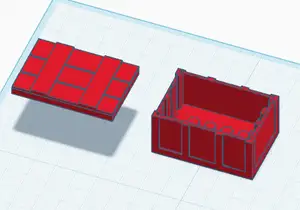 LEGO COMPATIBLE military lego box, crate, chest, container