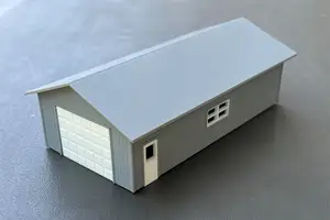 HO Scale Model Railroad RV Garage/Machine Shop/Shed/Farm Building (wooden)