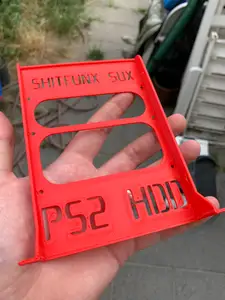 PS2 3.5" HDD Caddy (including Limited Edition - Shitfunx sux)