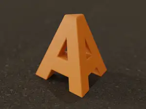 A3D - Letter A - Triangular Pyramid