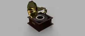 Record player shaped tape roll holder