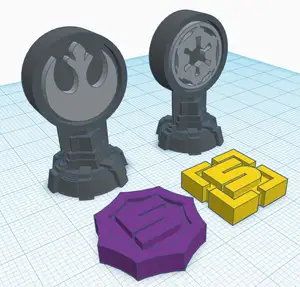 Tokens for Star Wars Deck Builder