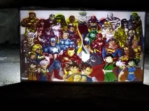 Most Powerful Characters of Marvel and Anime Color Lithophane