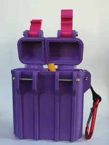 Rugged Portable Ash Tray with Cigarette Container
