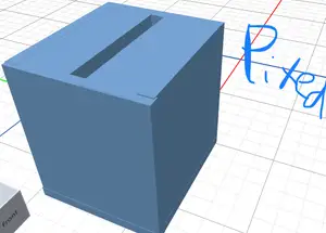 A small donation box